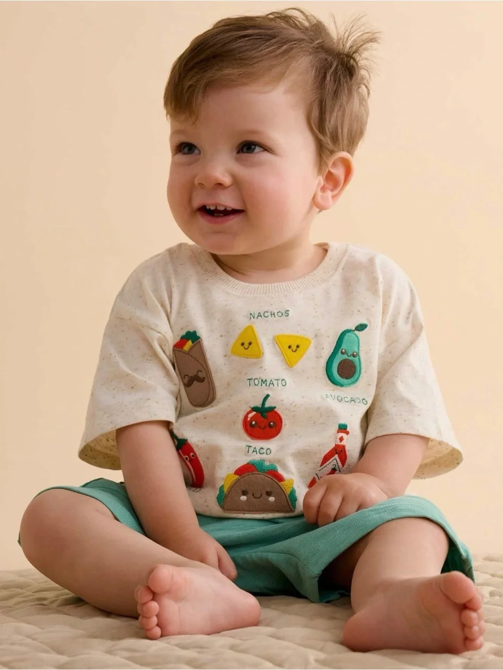 PUREBABY | Small Bites T-Shirt and Short Set